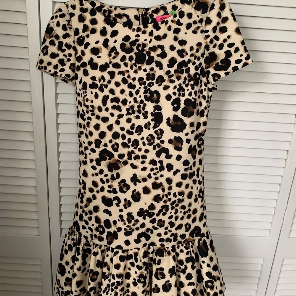 Betsey Johnson Ruffled Cheetah Dress